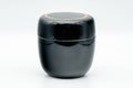 Japanese Chazutsu - Black Orange Plastic Loose Leaf Tea Canister - 250ml - Tezumi