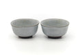 Tezumi — Japanese Teacups - Pair of Grey Celadon Yunomi - 170ml — front view