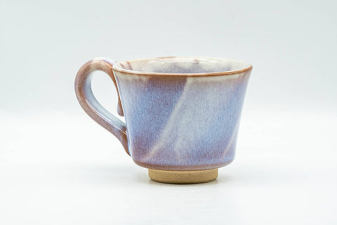 Japanese Teacup - Purple Glazed Hagi-yaki Ushirode Yunomi - 120ml