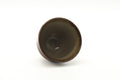 Tezumi — Japanese Teacup - Red Yellow Drip-Glazed Yunomi - 90ml — three-quarter view