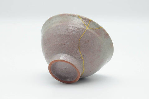 Japanese Matcha Bowl - 有作作 Kintsugi Gohonte Glazed Ido-gata Chawan - 300ml