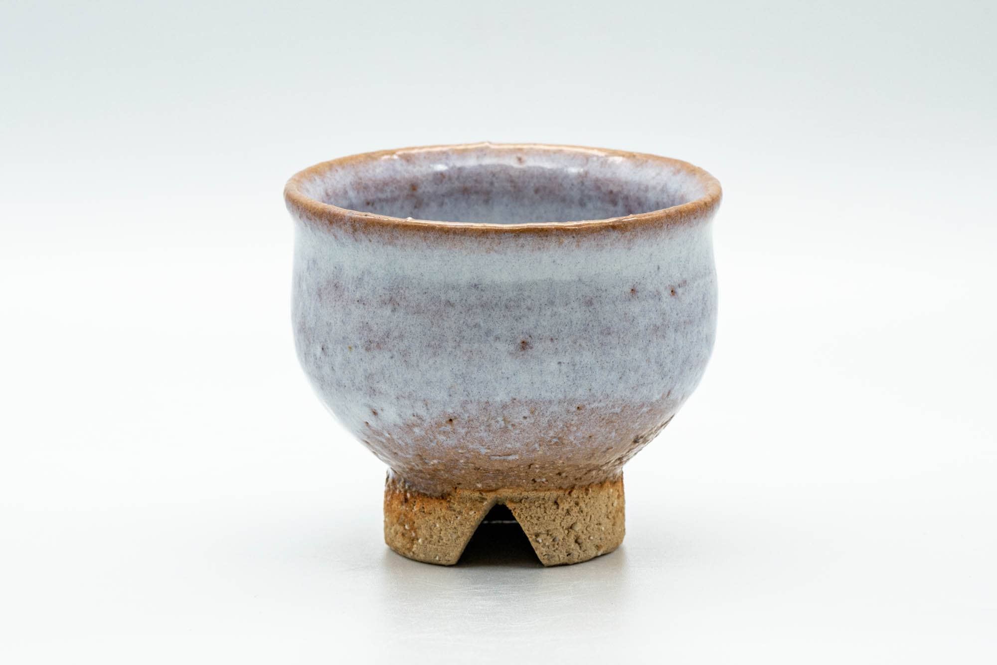 Japanese Teacups - Set of 3 Milky White Glazed Hagi-yaki Yunomi - 125ml