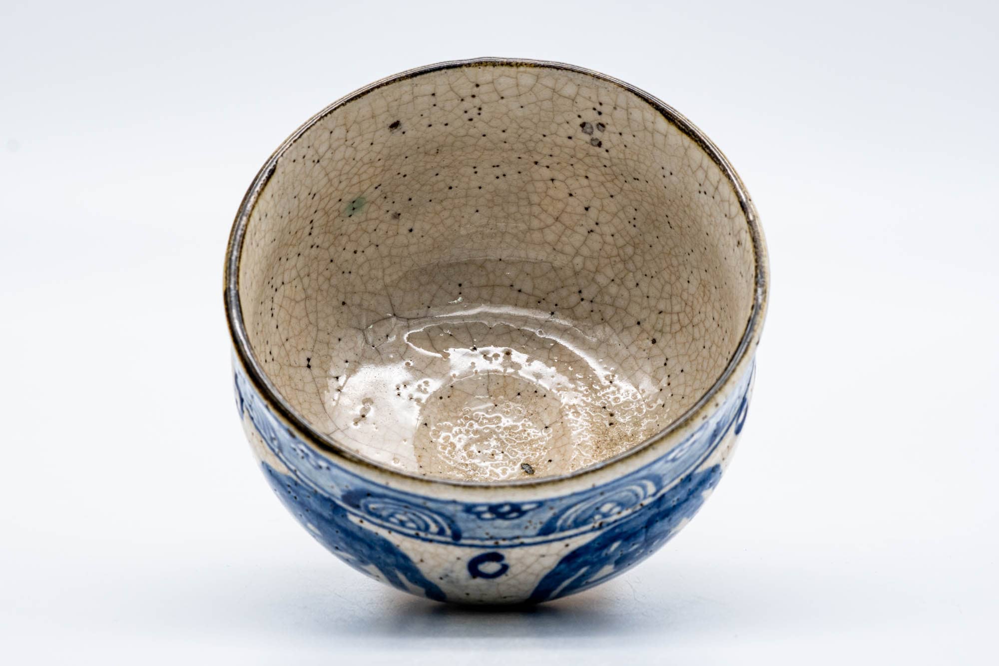 Japanese Matcha Bowl - Antique Geometric Vietnamese-style Chawan - 200ml