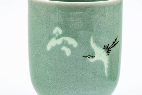 Japanese Teacup - Egret Green Celadon Yunomi - 175ml