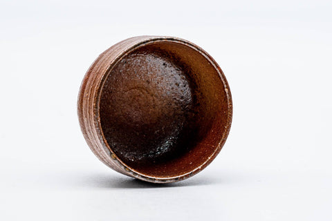 Japanese Teacup - Brown Stoneware Shigaraki-yaki Guinomi - 50ml