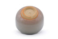 Tezumi — Japanese Teacup - Beige White Glazed Hagi-yaki Yunomi - 170ml — top-down view of the interior