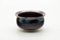 Tezumi — Japanese Kensui - Black Brown Hare's Fur Glazed Water Bowl - 450ml — front view