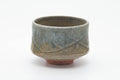 Tezumi — Japanese Matcha Bowl - Beige Gray Drip-Glazed Chawan - 300ml — front view