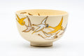 Tezumi — Japanese Matcha Bowl - Golden Egrets Kyo-yaki Chawan - 300ml — front view