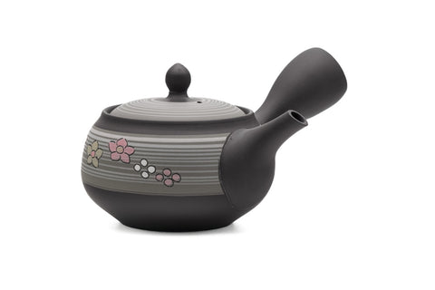 Grey Floral TokonameTeapot - 320ml