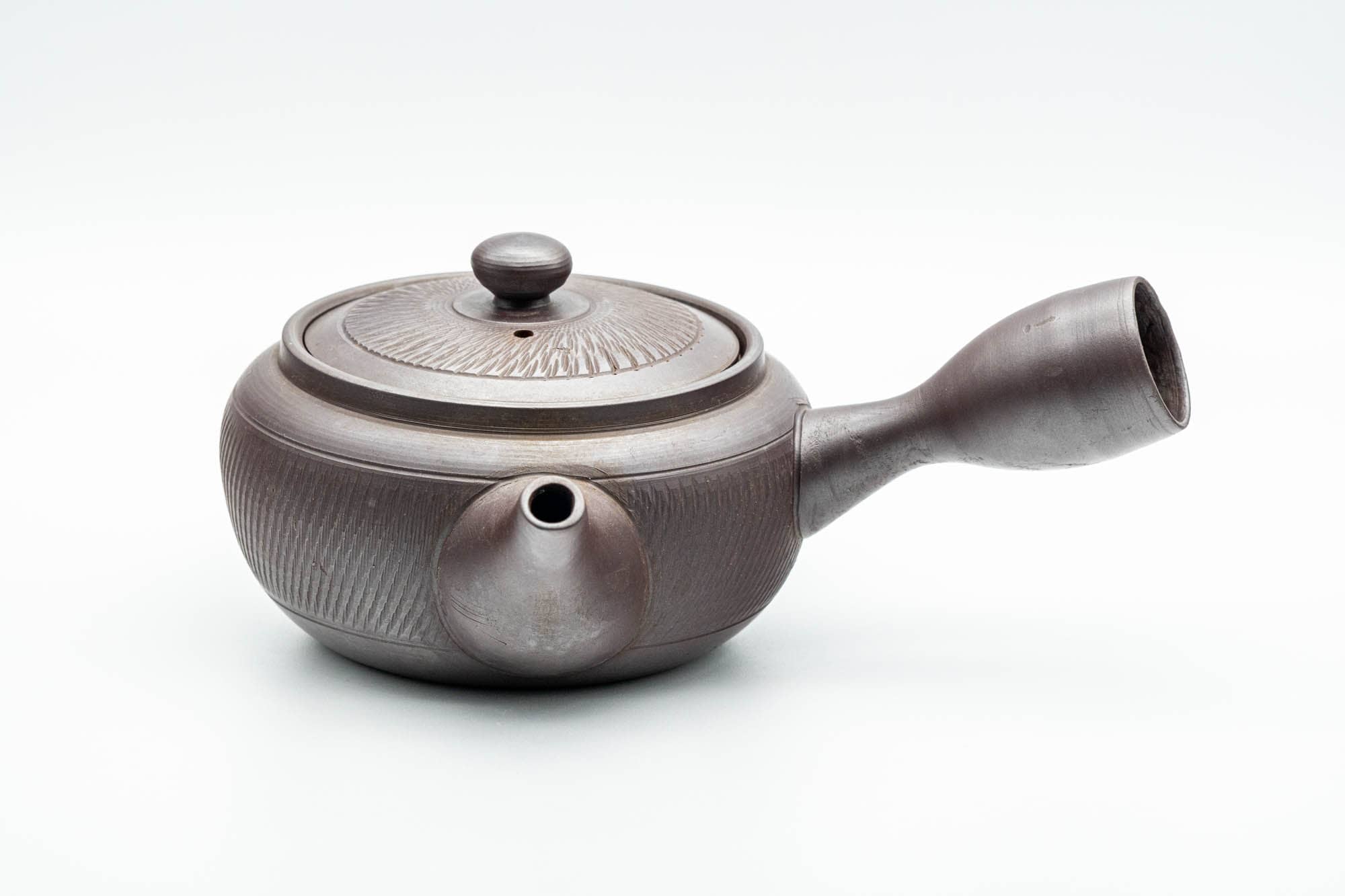 Japanese Kyusu - Engraved Banko-yaki Obi-ami 360 Strainer Teapot - 325ml - Tezumi