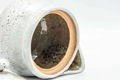 Japanese Houhin - White Shiro Glazed Hagi-yaki Do-ake Teapot - 200ml - Tezumi