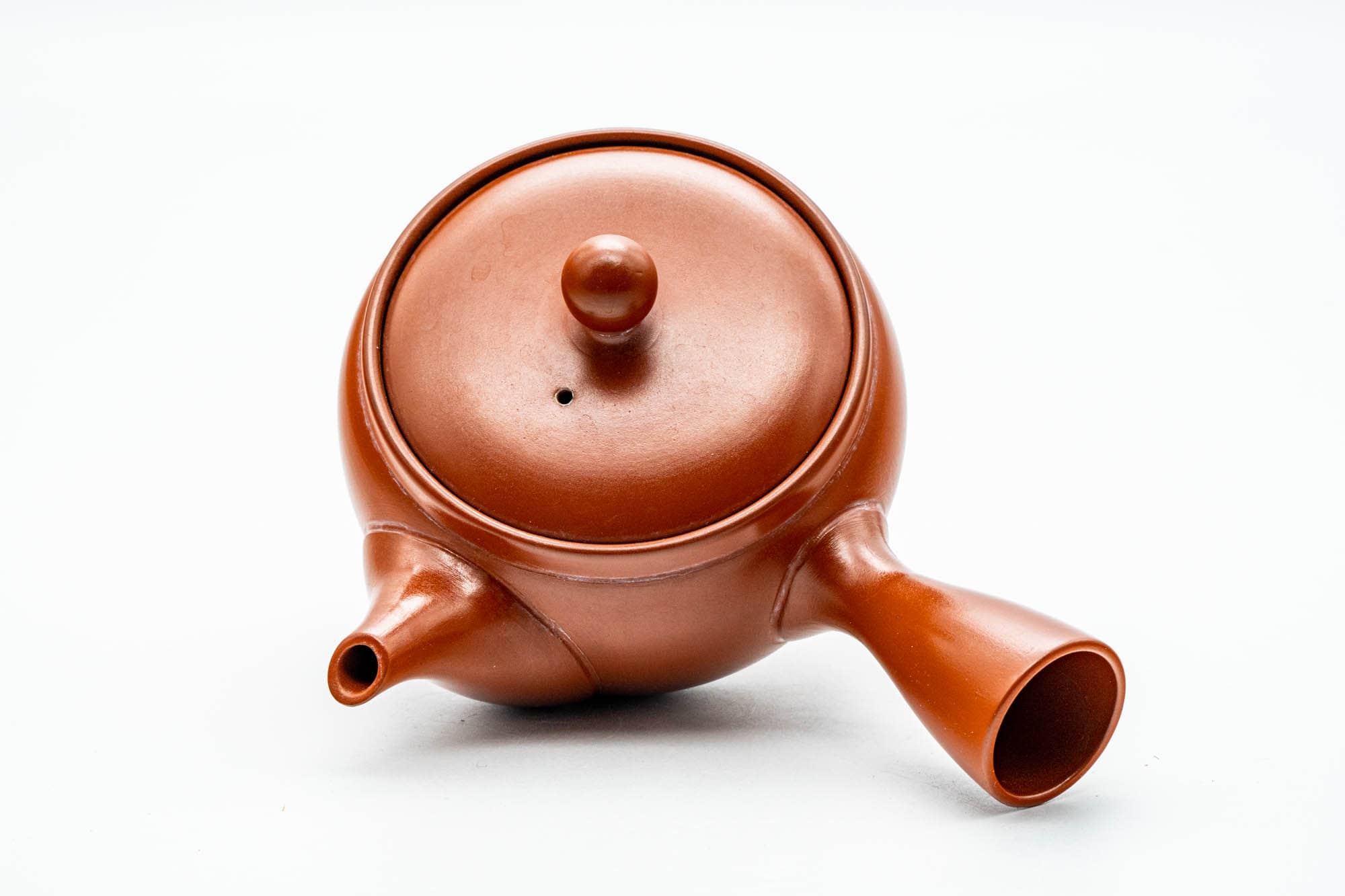 Japanese Kyusu - Classic Red Shudei Tokoname-yaki Mesh Teapot - 350ml