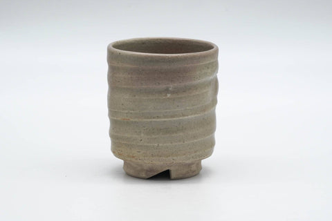 Japanese Teacup - Grey Weathered Hagi-yaki Spiraling Yunomi - 140ml