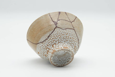 Japanese Matcha Bowl - Kintsugi Kairagi Glazed O-ido Chawan - 300ml