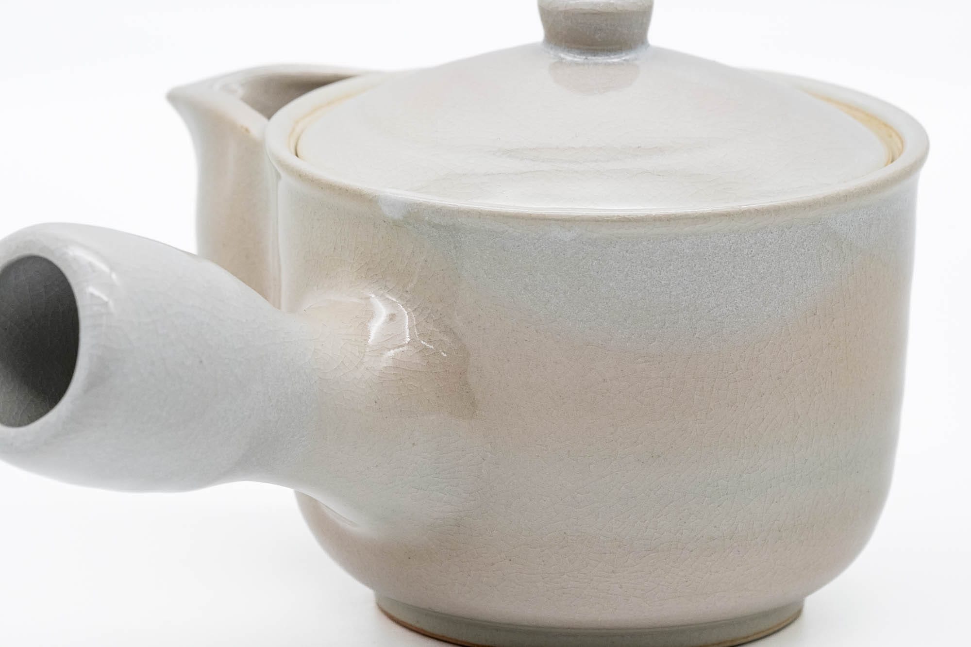 Japanese Kyusu - 椿秀窯 Tsubakihide Kiln - Classic Beige Hagi-yaki Teapot - 300ml