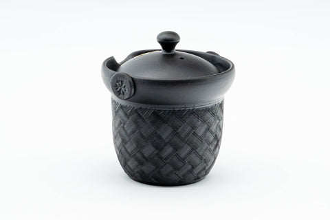 Black Checkered Kokudei Tokoname Chaho Teapot - 200ml