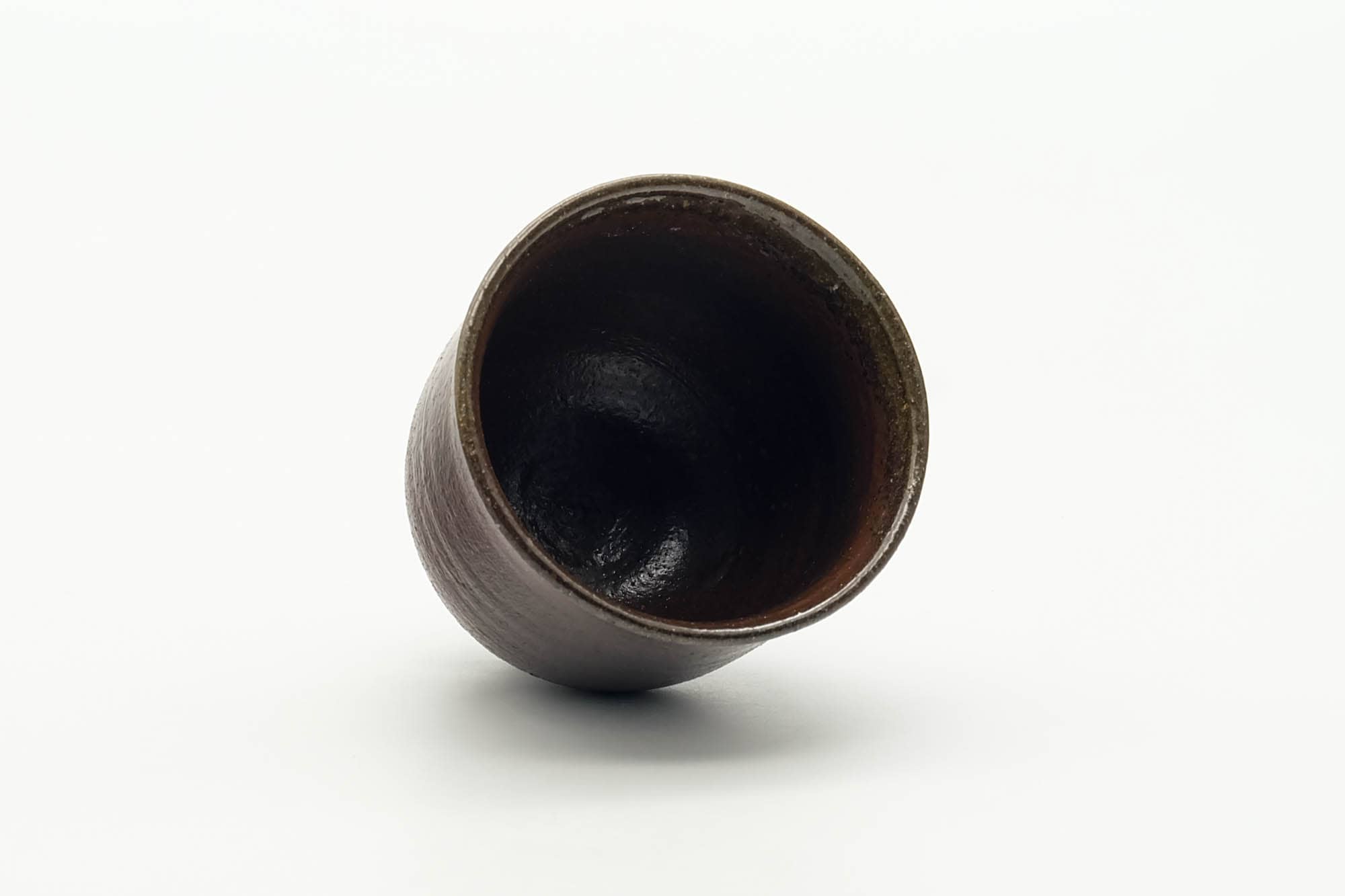 Japanese Teacup - Brown Stoneware Yunomi - 110ml