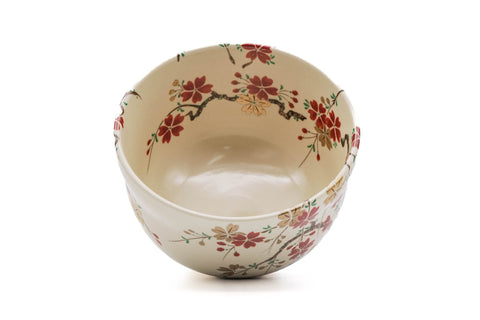 Shidarezakura Weeping Cherry Blossoms Kyo-yaki Chawan
