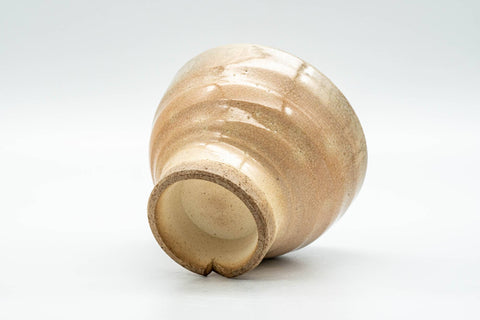 Japanese Teacup - Beige Weathered Hagi-yaki Yunomi - 140ml