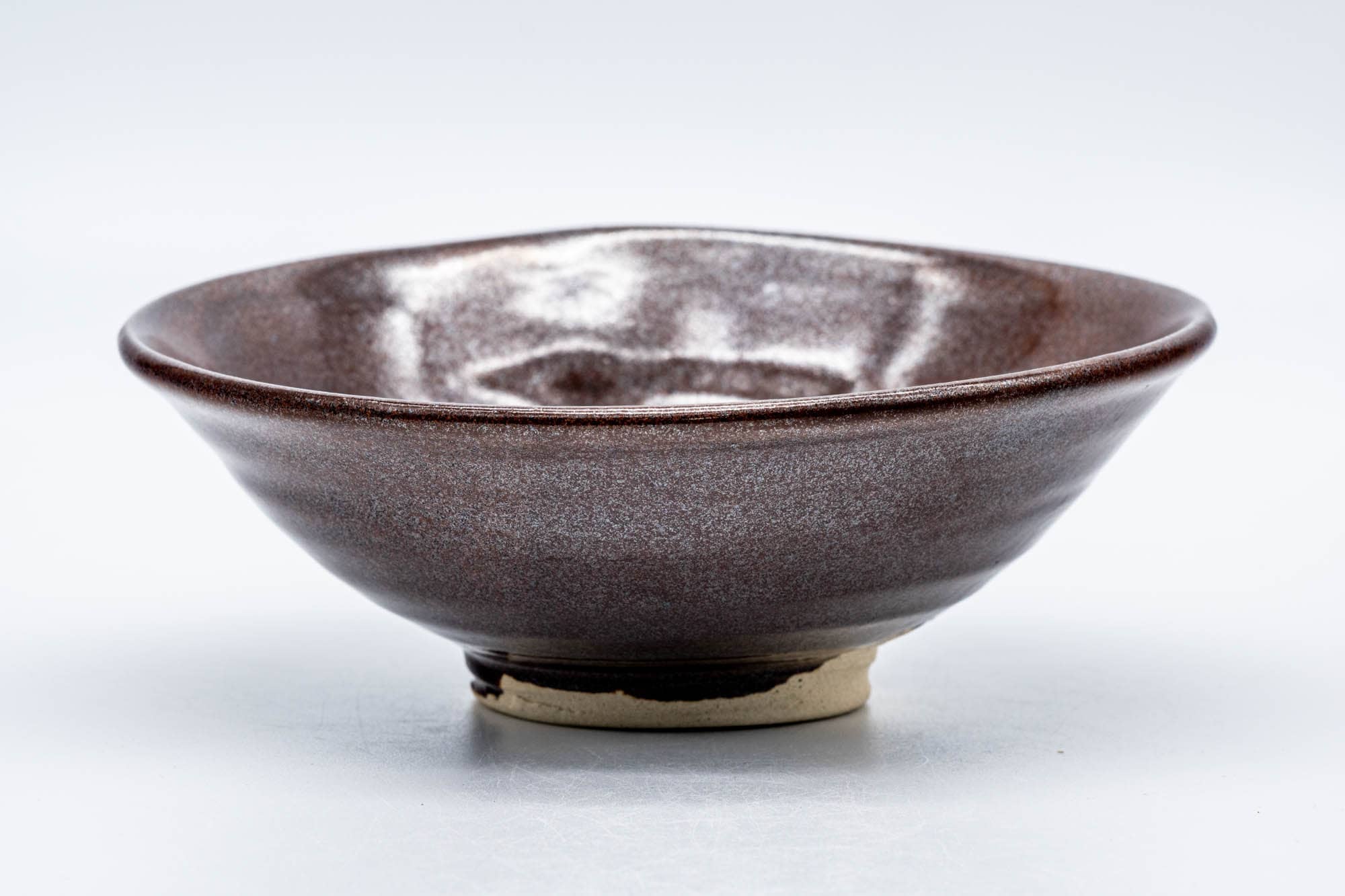 Japanese Matcha Bowl - Rust-Red Iron Glazed Summer Chawan - 150ml