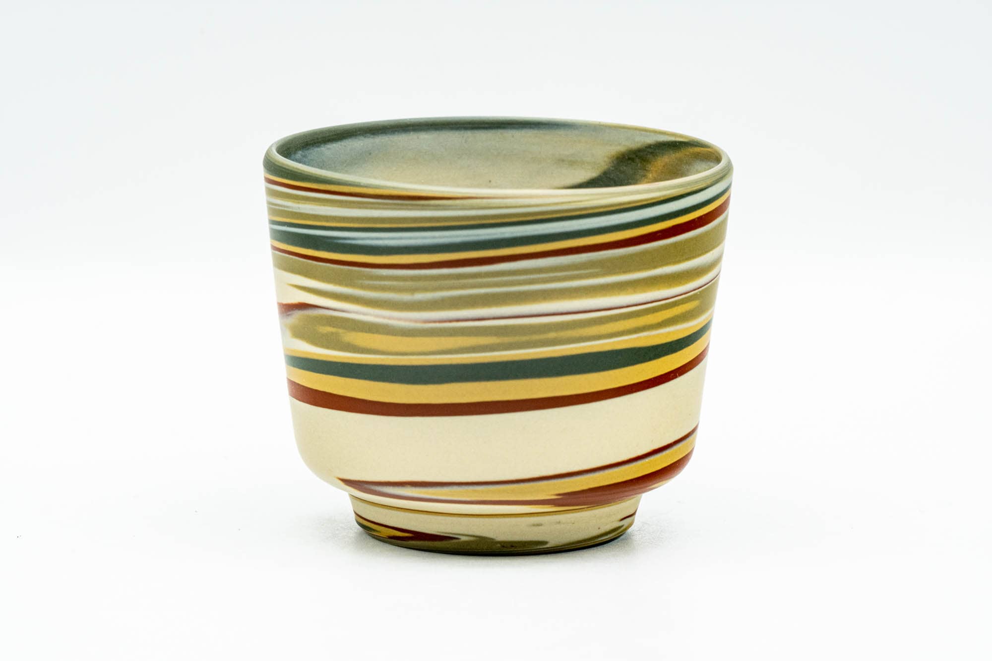 Japanese Teacups Nerikomi Tokoname-yaki Yunomi - Thumbnail 5