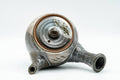 Japanese Kyusu - Bird Grey Karatsu-yaki Debeso Teapot - 350ml - Tezumi
