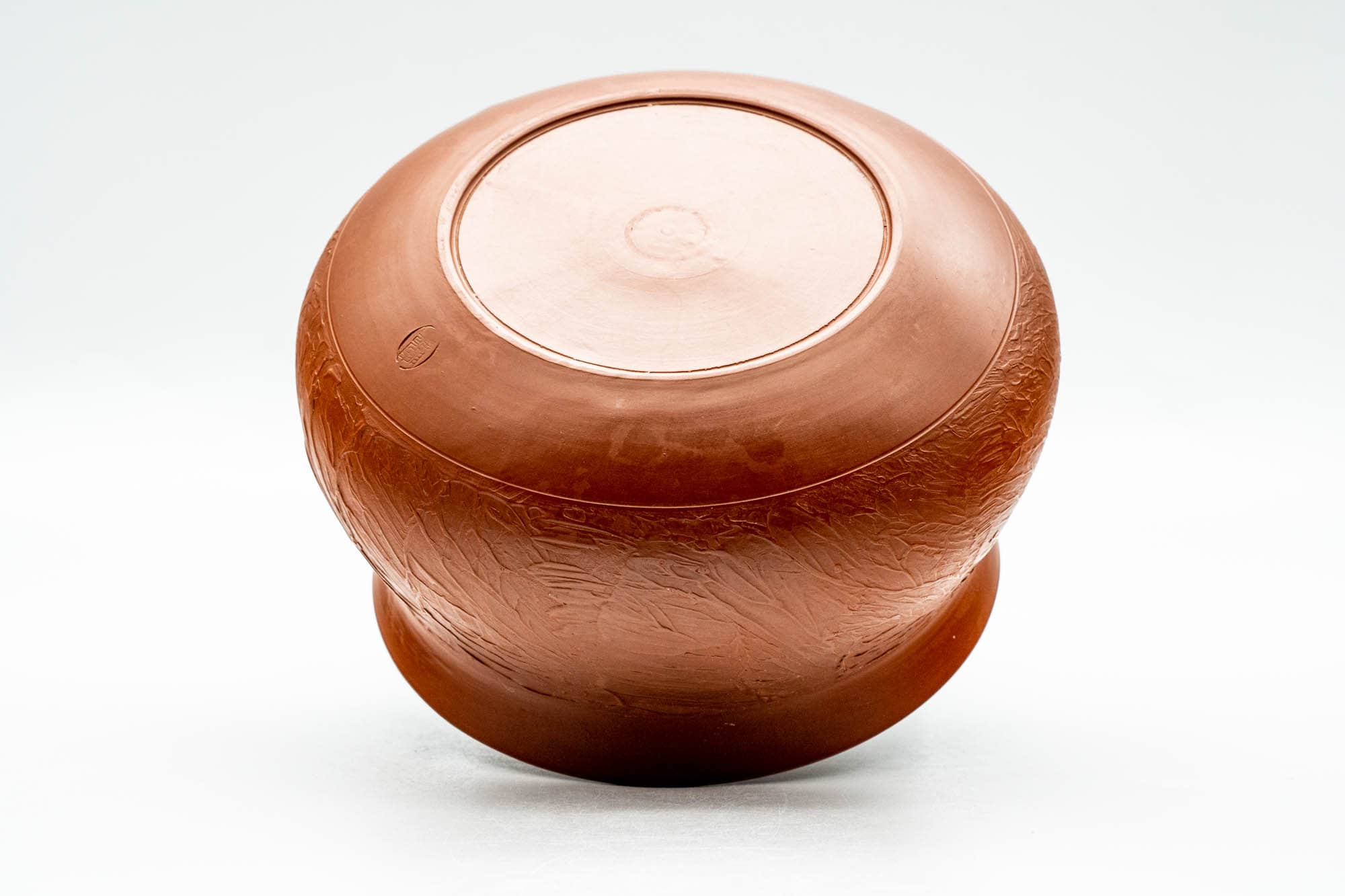 Japanese Kensui - Textured Tokoname-yaki Red Shudei Water Bowl - 500ml