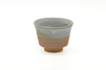 Tezumi — Japanese Teacup - Beige White Glazed Asagao Hagi Yunomi - 110ml — front view