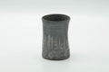 Tezumi — Japanese Teacup - Grey White Mishima Kyo-yaki Yunomi - 155ml — front view from another angle