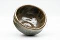 Tezumi — Japanese Matcha Bowl - Brown Green Drip-Glazed Wabi-Sabi Chawan - 300ml — three-quarter view