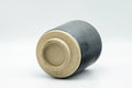 Japanese Teacup - Black Metallic Tenmoku Glazed Tsutsu-gata Yunomi - 200ml - Tezumi