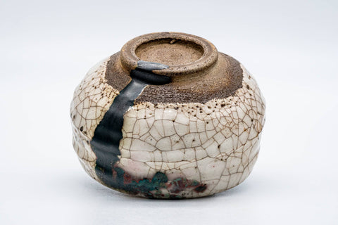 Abstract Crazed Drip Glazed Chawan