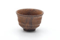 Tezumi — Japanese Teacup - Brown Earthy Textured Yunomi - 180ml — front view