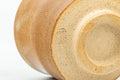 Tezumi — Japanese Teacups - Pair of Milky Beige Drip-Glazed Hagi-yaki Guinomi - 50ml — tipped to show the interior