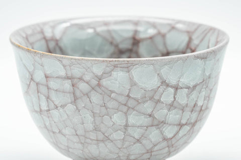 Japanese Teacup - 橘吉 Tachikichi - Grey Snowflake Glazed Yunomi - 140ml