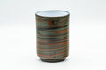 Japanese Teacup - 雲仙窯 Unzen Kiln Nerikomi Tokoname-yaki Yunomi - 160ml - front view of the marbled nerikomi teacup