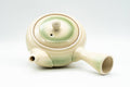Japanese Kyusu - Lime Green Glazed Obi-ami 360-Degree Filter Teapot - 350ml - Tezumi