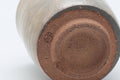 Tezumi — Japanese Teacup - Beige Grey Gohonte Hagi-yaki Yunomi - 180ml — inverted showing the foot ring