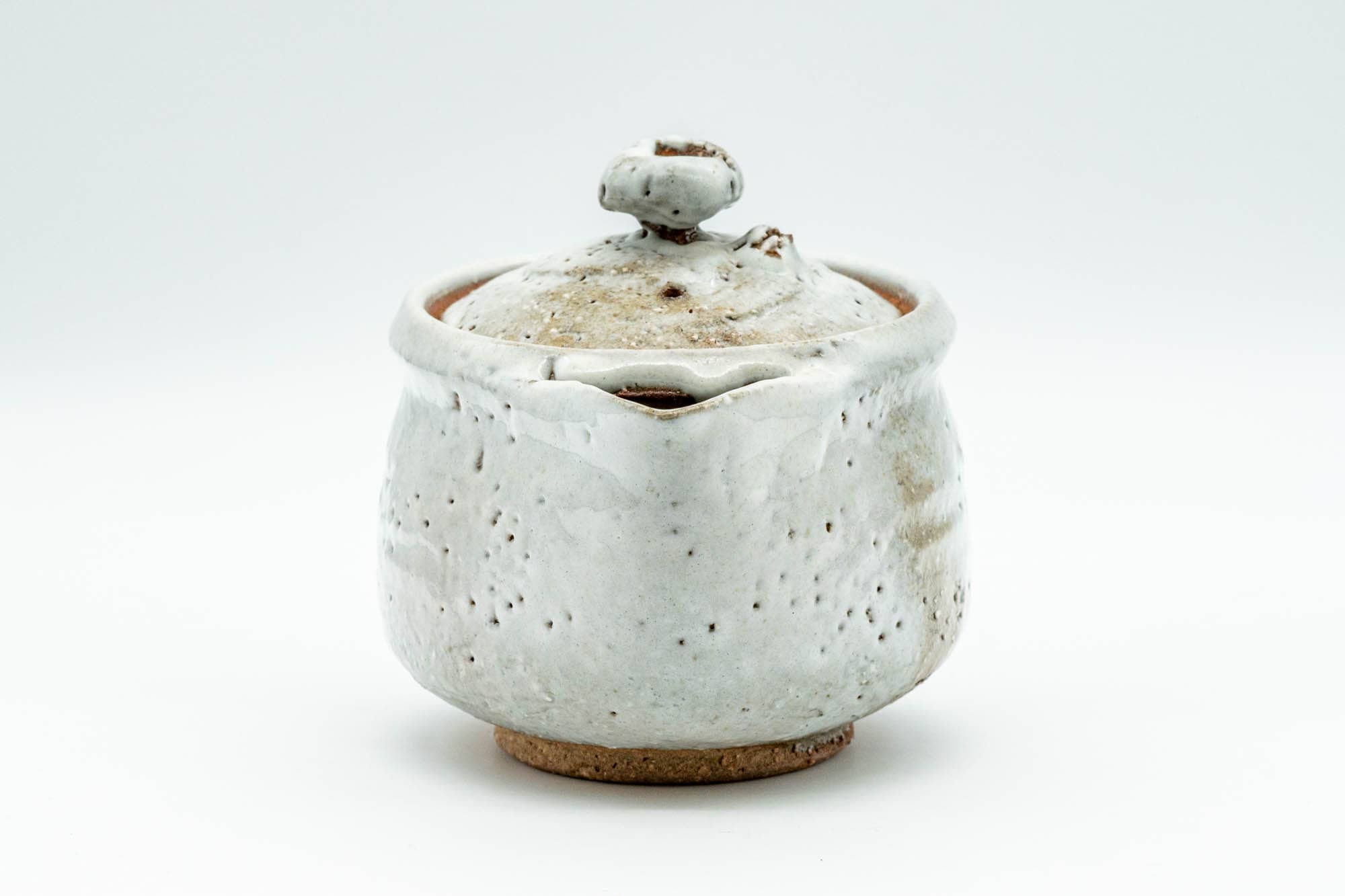 Japanese Houhin - White Shiro Glazed Hagi-yaki Do-ake Teapot - 200ml - Tezumi