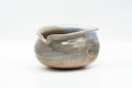 Japanese Katakuchi - Large Weathered Hagi-yaki Water Cooler - front view with the pouring lip