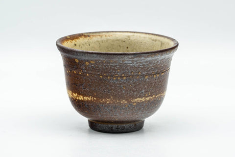 Tezumi — Japanese Teacup - Ash Glazed Shigaraki-yaki Yunomi - 75ml — front view from another angle