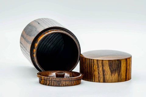 Japanese Chazutsu - Keyaki Zelkova Wooden Tea Canister - 200ml