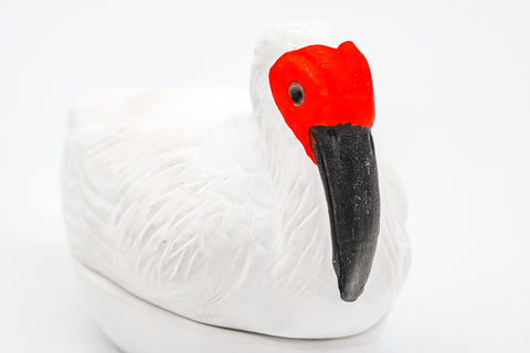 Japanese Kogo - Crested Ibis Incense Container