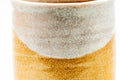 Japanese Teacup - Beige White Glazed Weathered Hagi-yaki Yunomi - 190ml - close-up of the textured glaze