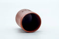 Tezumi — Japanese Teacup - Calligraphy Engraved Tokoname-yaki Yunomi - 185ml — top-down view of the interior