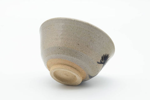 Japanese Matcha Bowl - Abstract Beige Glazed Karatsu-yaki Chawan - 300ml