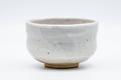 Japanese Matcha Bowl - 市川通三 Ichikawa Michizou - Snowy Shino Glazed Kyo-yaki Chawan - 300ml