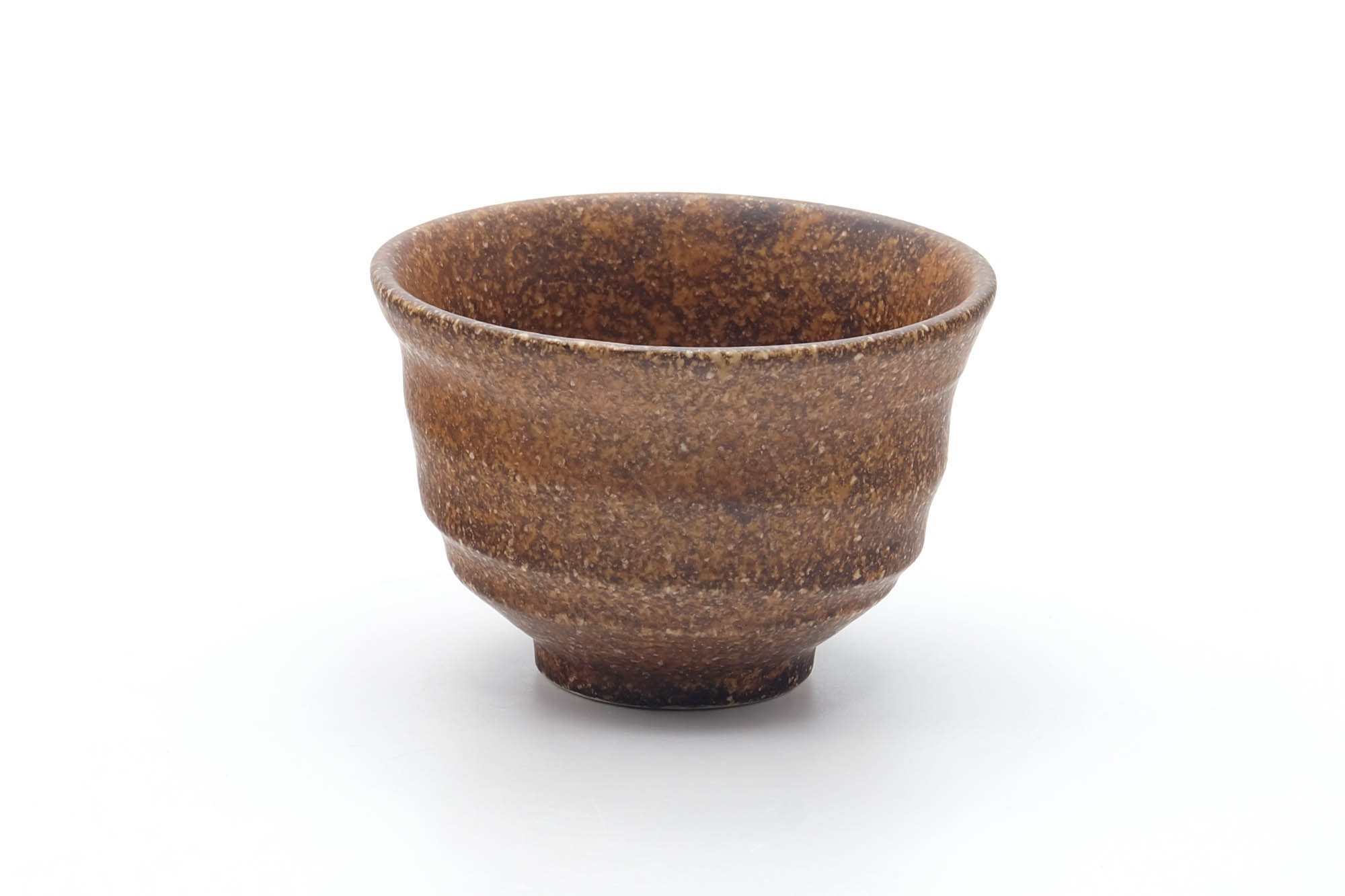 Japanese Teacup - Brown Earthy Textured Yunomi - 180ml