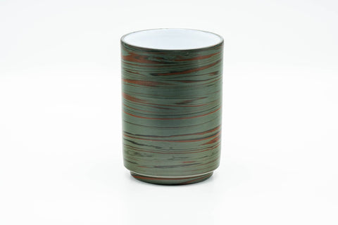 Tezumi — Japanese Teacup - 雲仙窯 Unzen Kiln Nerikomi Tokoname-yaki Yunomi - 300ml — front view